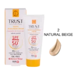 کرم ضد آفتاب رنگی و کنترل چربی بژ طبیعی (پوست مختلط تا چرب)