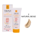 کرم ضد آفتاب رنگی و ضد پیری بژ طبیعی (پوست خشک تا نرمال)