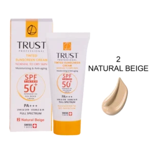 کرم ضد آفتاب رنگی و ضد پیری بژ طبیعی (پوست خشک تا نرمال)