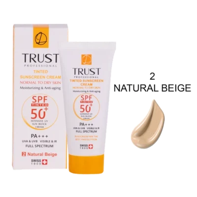 کرم ضد آفتاب رنگی و ضد پیری بژ طبیعی (پوست خشک تا نرمال)