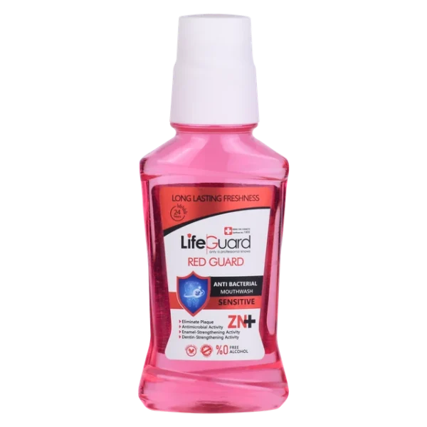 دهانشویه بزرگسال حساس (Red Guard) برند لایف گارد