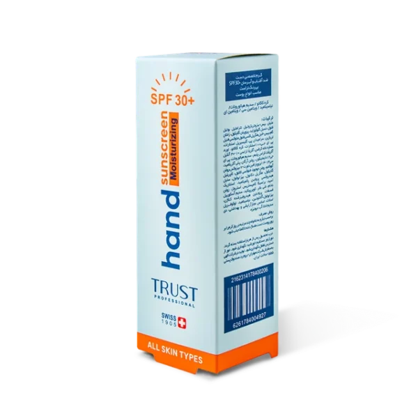 کرم دست ضدآفتاب و آبرسان +SPF30 بی‌رنگ تراست