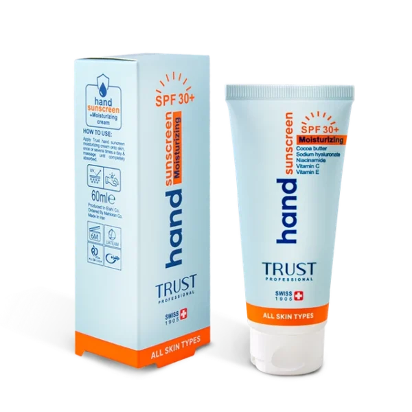 کرم دست ضدآفتاب و آبرسان +SPF30 بی‌رنگ تراست