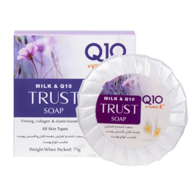 صابون شیر و Q10 تراست